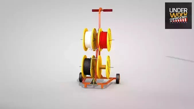 Construction Cable Wire Reel Cart