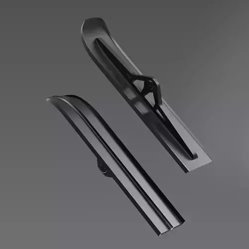 Snow Ski Landing Gear for RC aircraft 3D printable 3D print model
