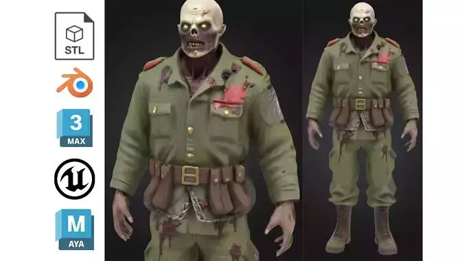 Zombie Soldier Outfit