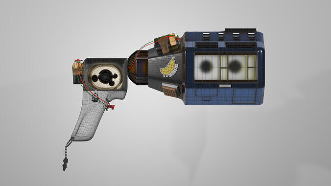 Furistic retro style gun arc raiders inspo 3D model