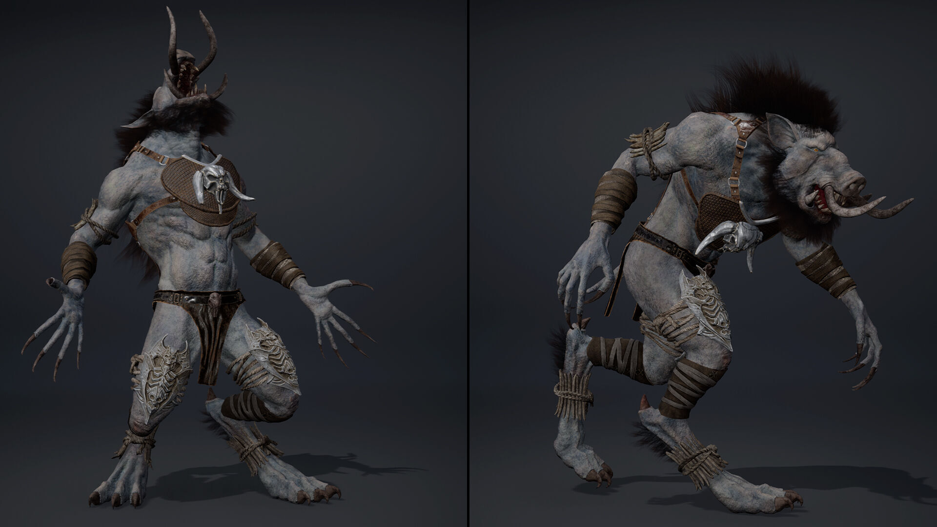 Thunder Barbarian Arm1 Brutal Low-poly 3D model_25