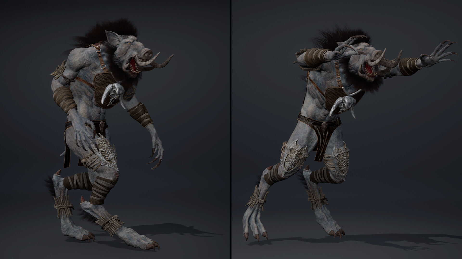 Thunder Barbarian Arm1 Brutal Low-poly 3D model_15