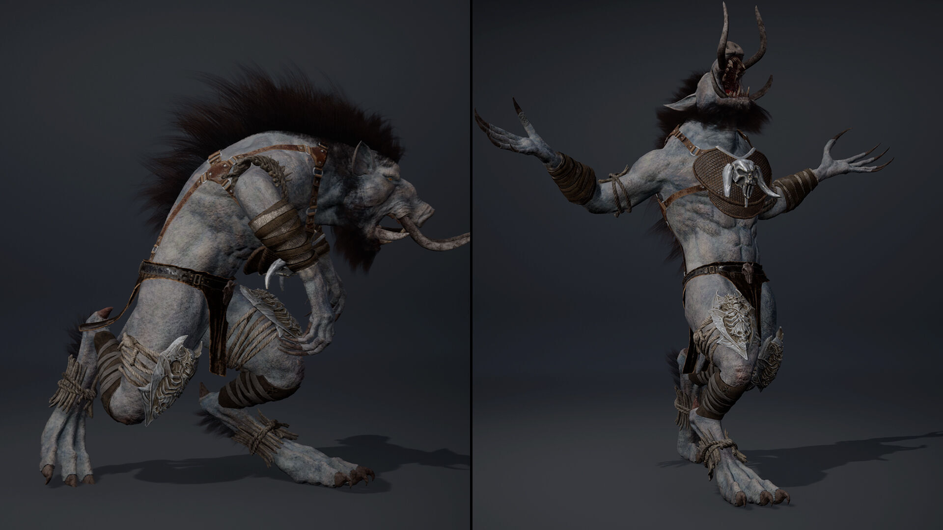 Thunder Barbarian Arm1 Brutal Low-poly 3D model_16