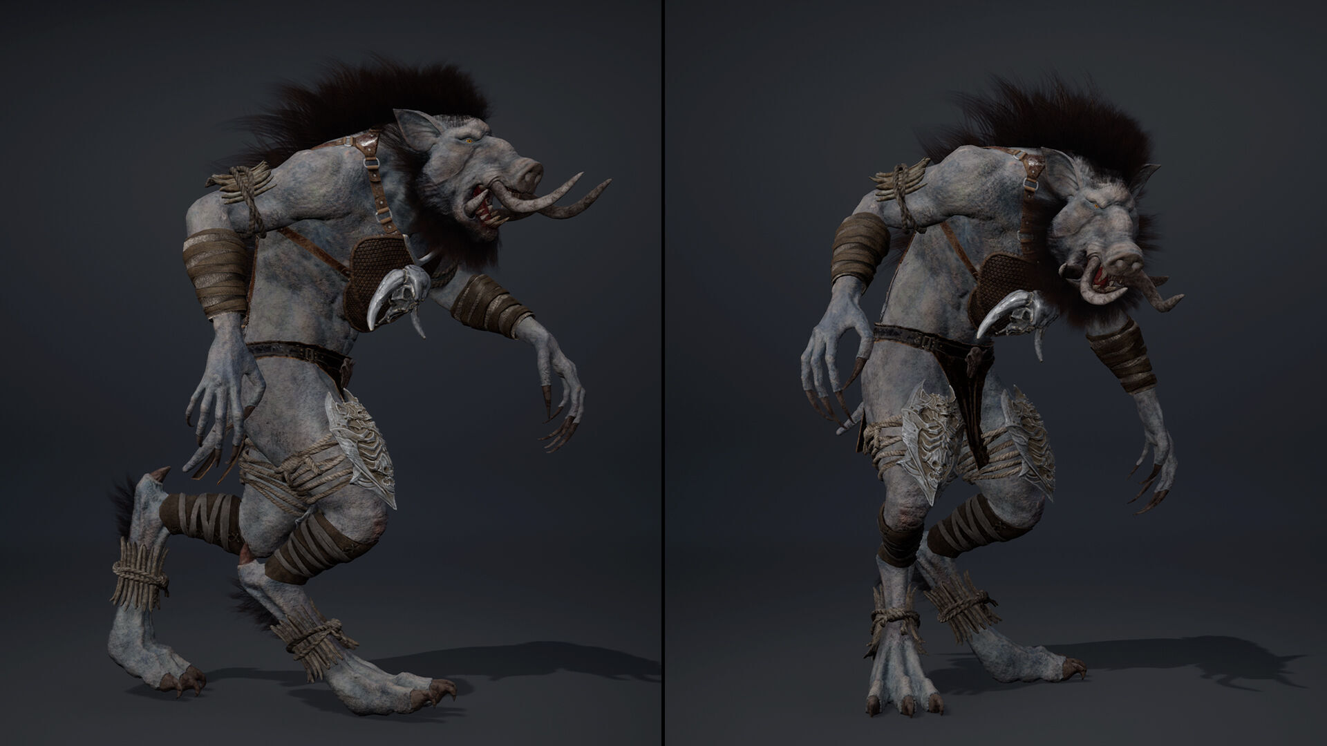 Thunder Barbarian Arm1 Brutal Low-poly 3D model_17