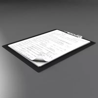 Folder note 3D model_0