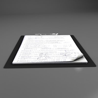 Folder note 3D model_2