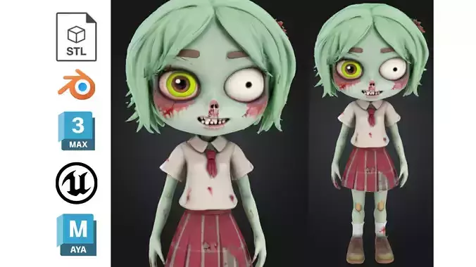 Zombie School Girl