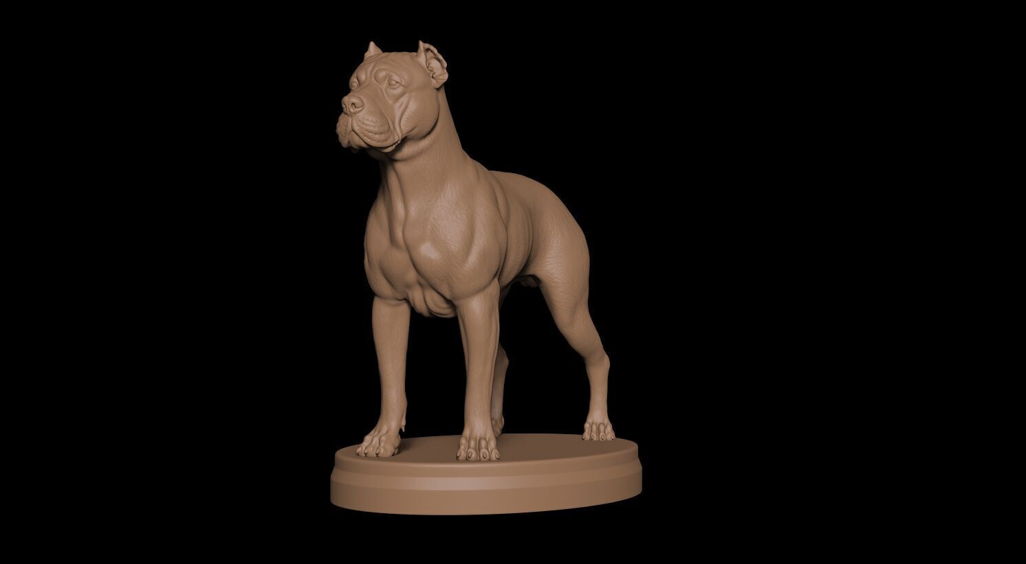 Presa Canario 3D print model_3