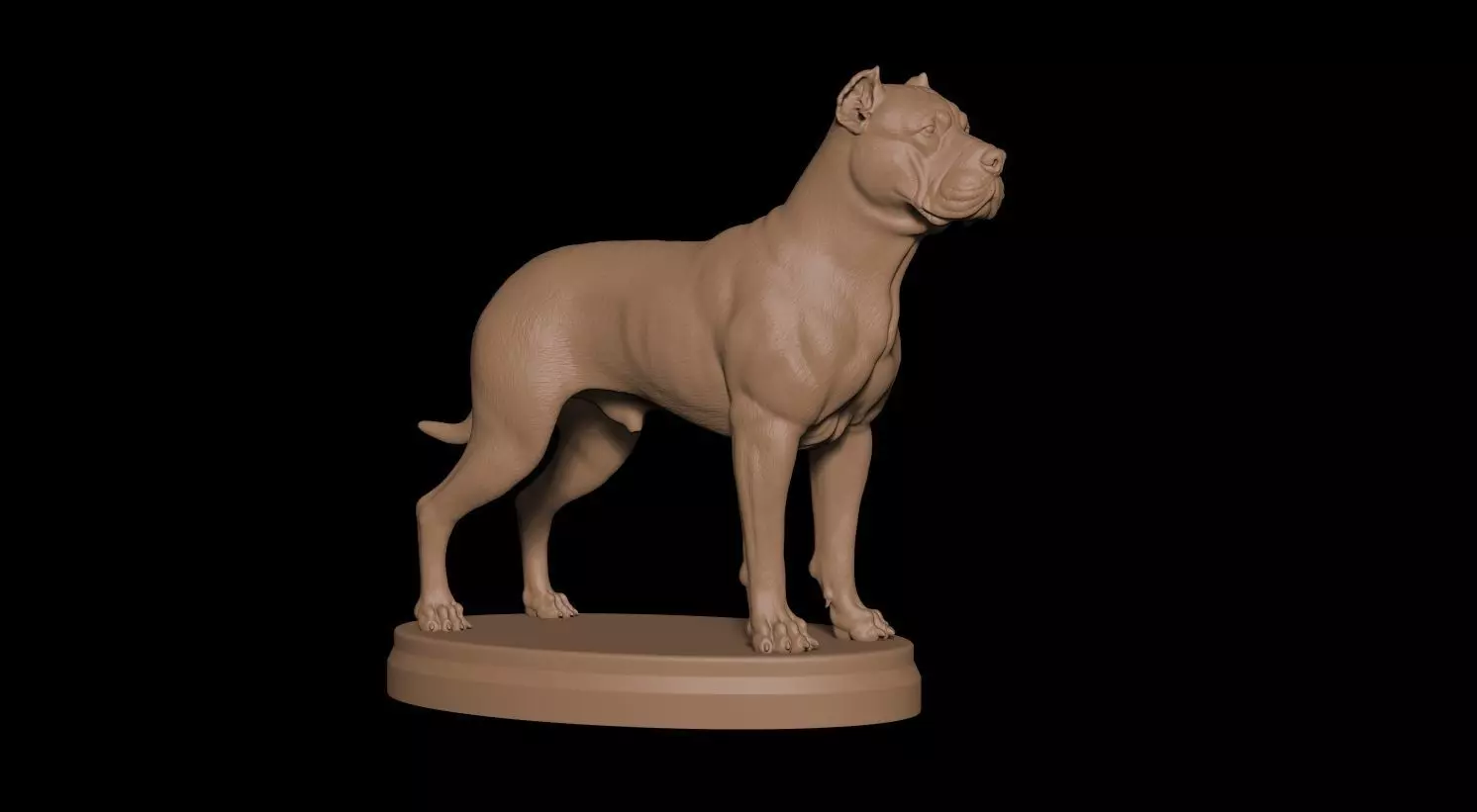 Presa Canario 3D print model_0