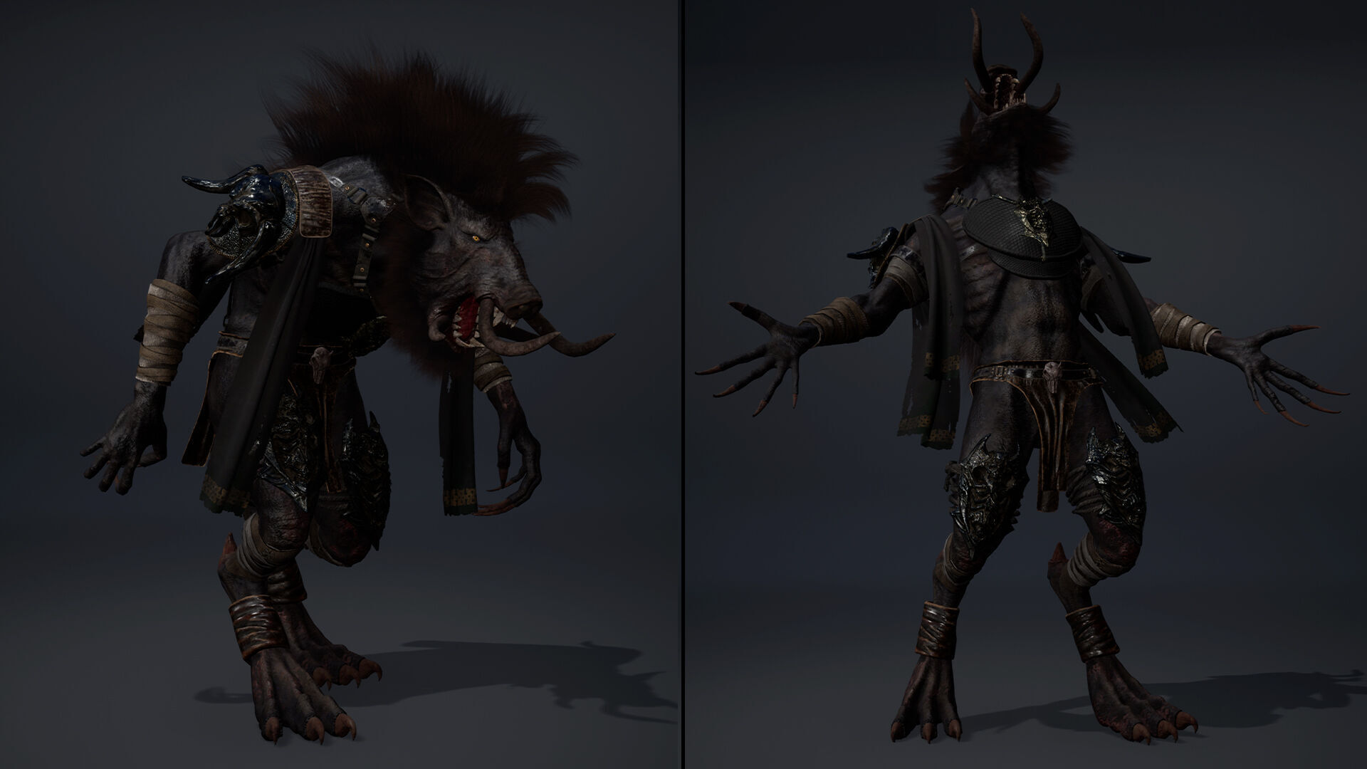 Thunder Barbarian Arm1 Low-poly 3D model_10