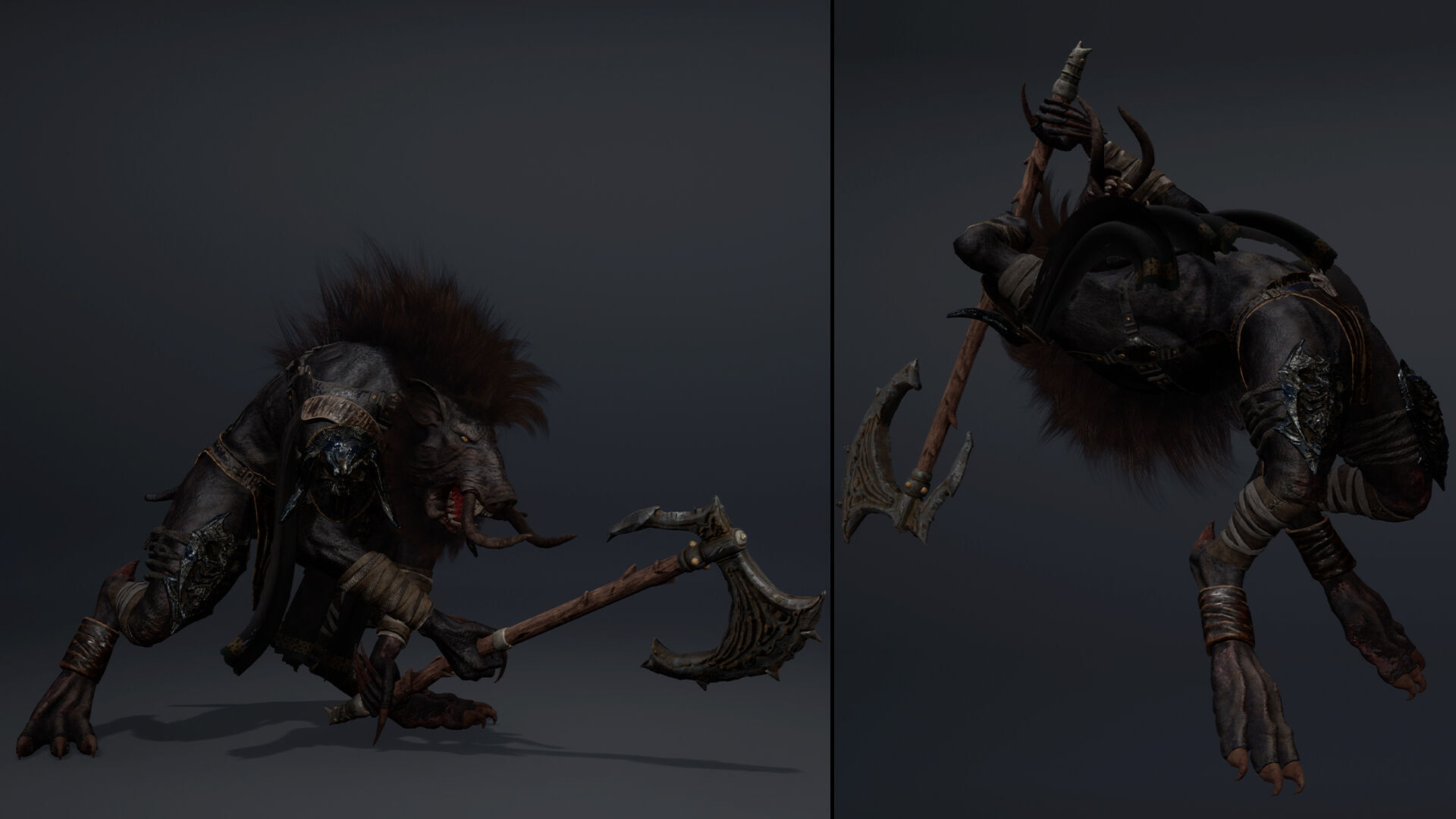 Thunder Barbarian Arm1 Low-poly 3D model_9