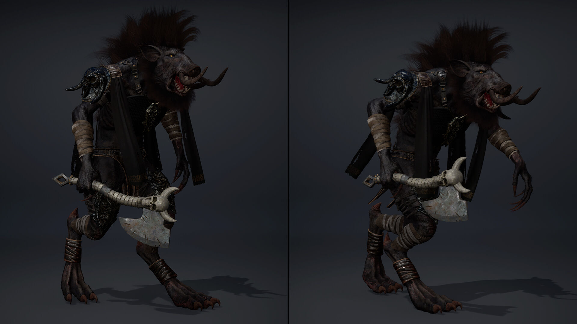 Thunder Barbarian Arm1 Low-poly 3D model_19