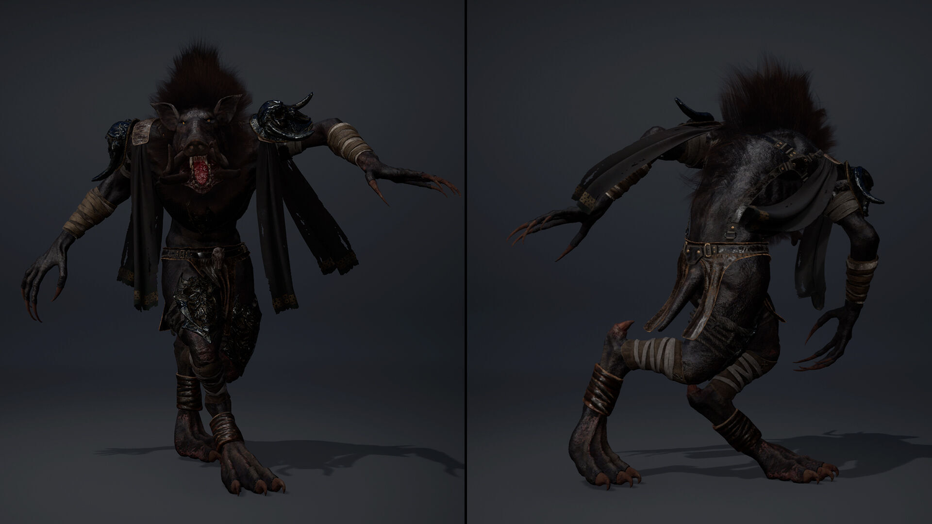 Thunder Barbarian Arm1 Low-poly 3D model_25