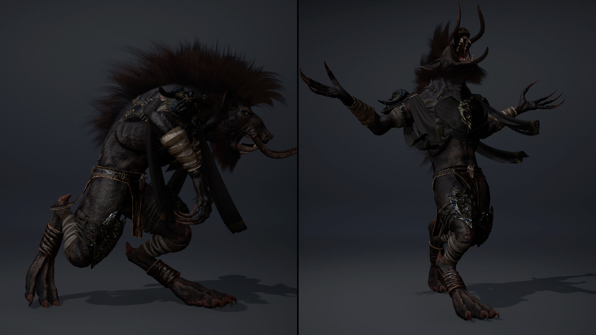 Thunder Barbarian Arm1 Low-poly 3D model_13