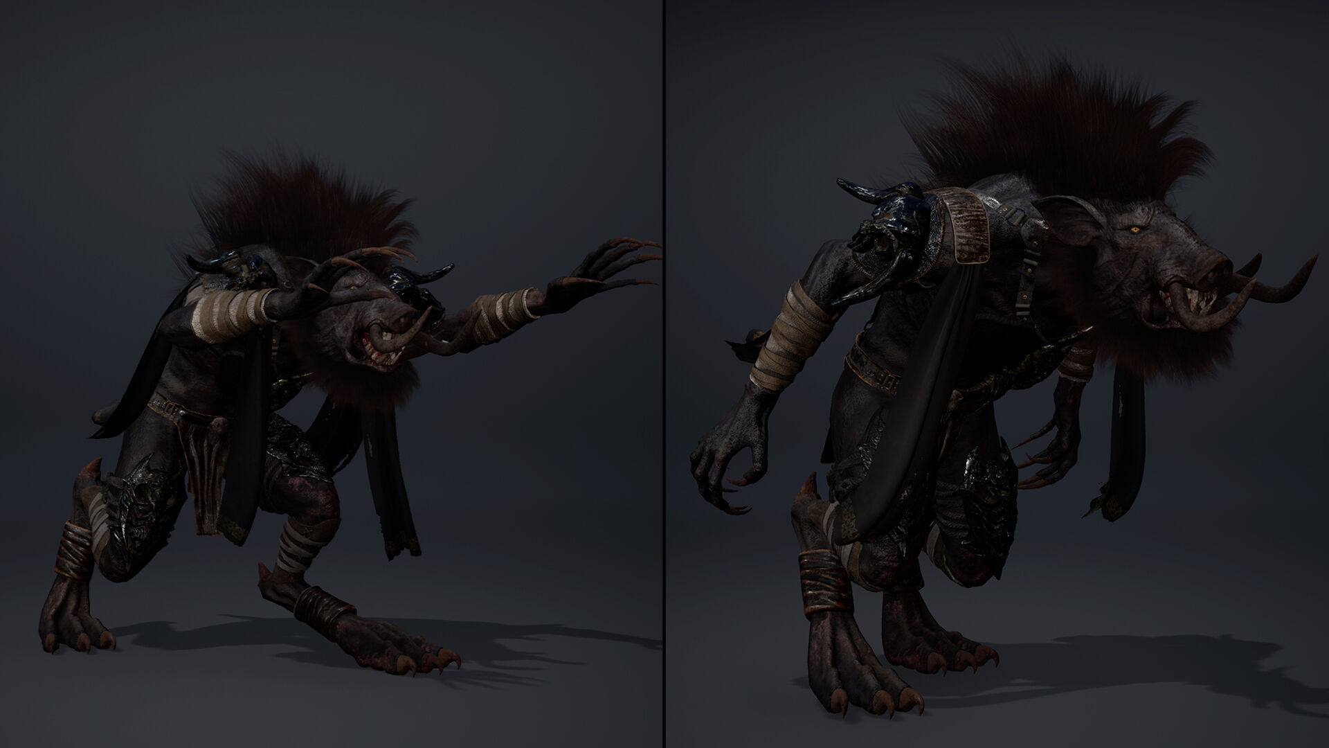 Thunder Barbarian Arm1 Low-poly 3D model_14