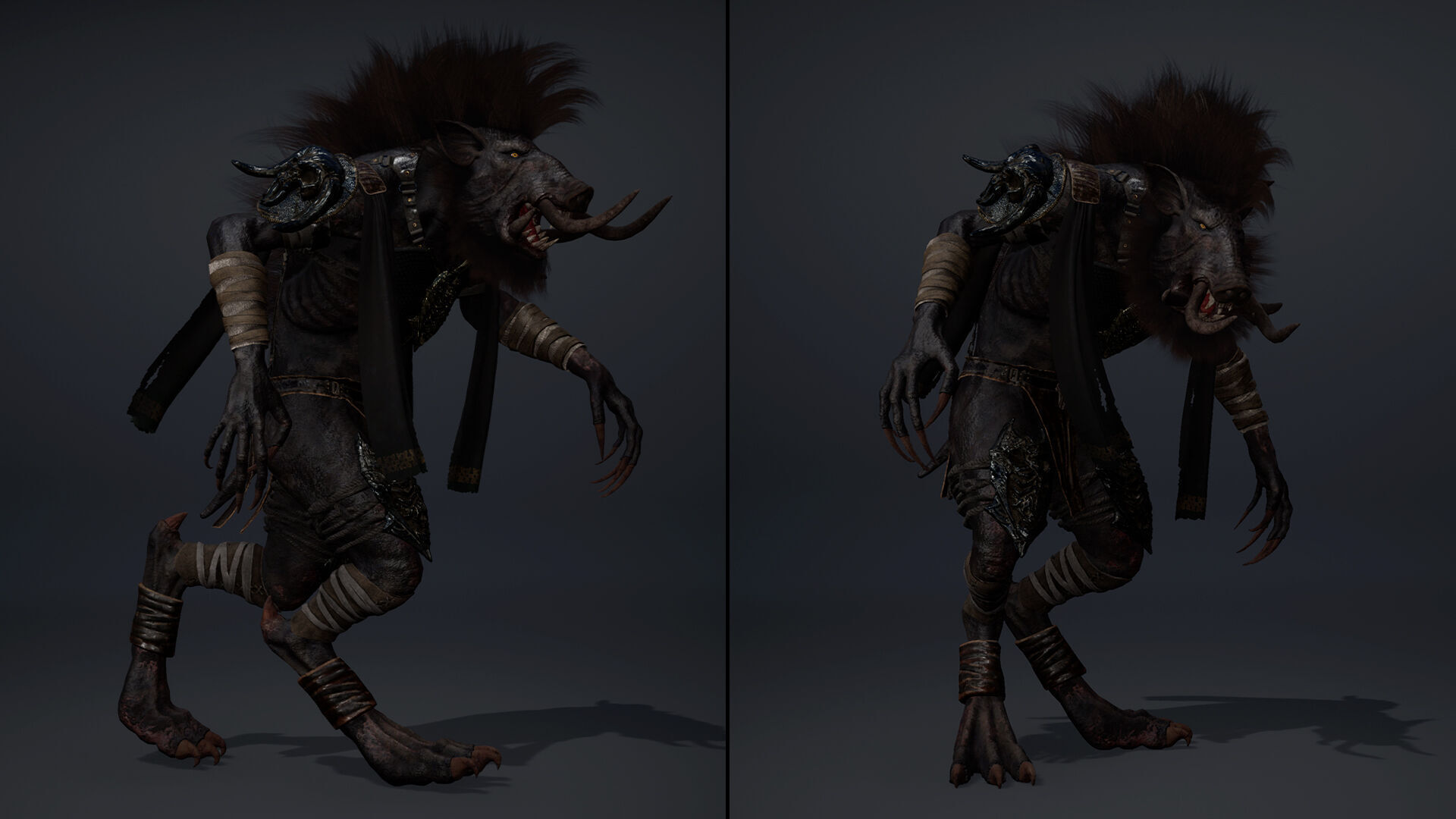 Thunder Barbarian Arm1 Low-poly 3D model_23