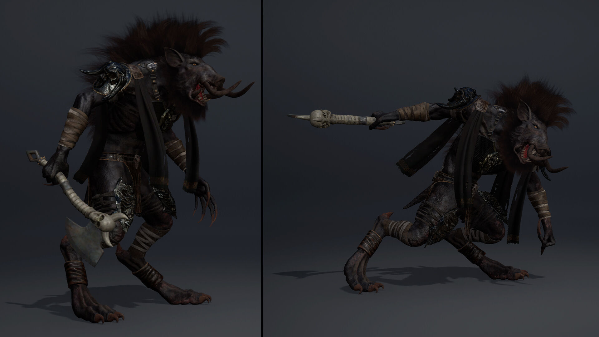 Thunder Barbarian Arm1 Low-poly 3D model_20