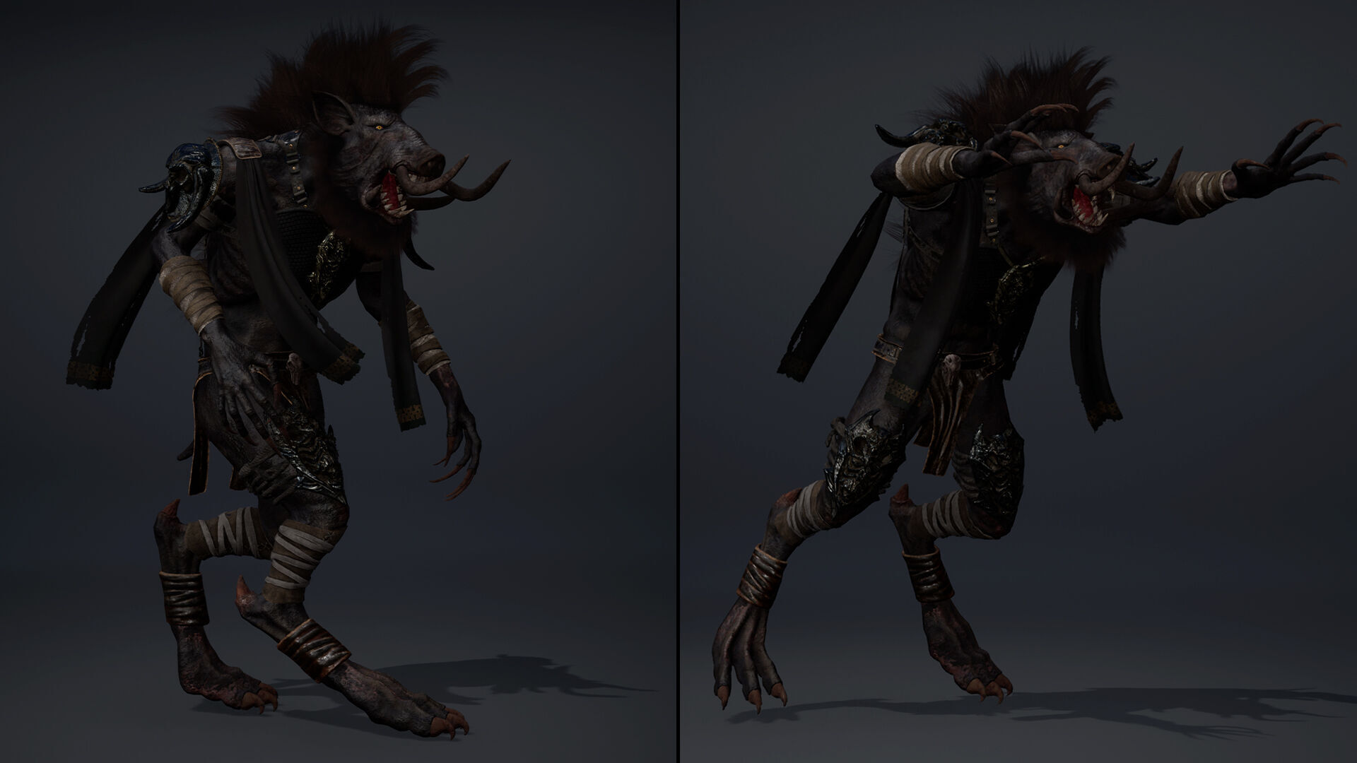 Thunder Barbarian Arm1 Low-poly 3D model_24