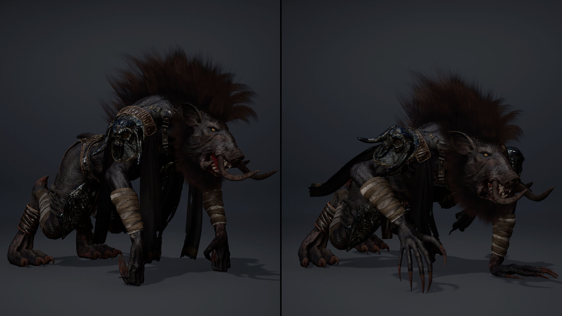 Thunder Barbarian Arm1 Low-poly 3D model_11