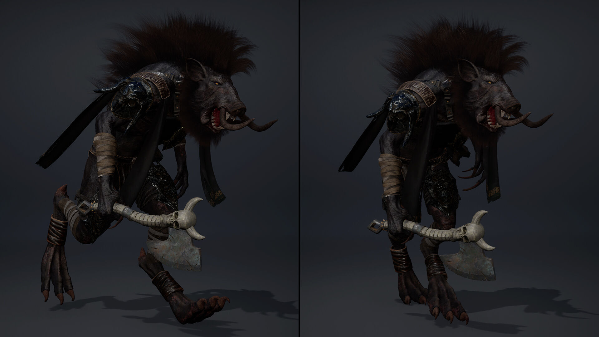 Thunder Barbarian Arm1 Low-poly 3D model_15