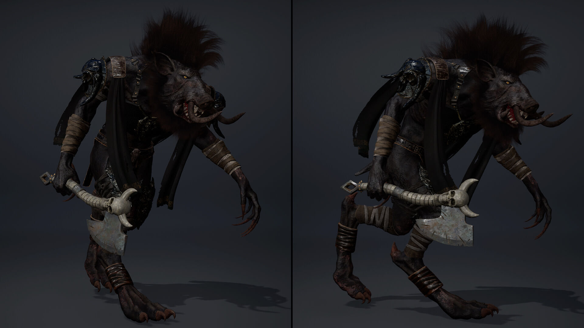 Thunder Barbarian Arm1 Low-poly 3D model_18