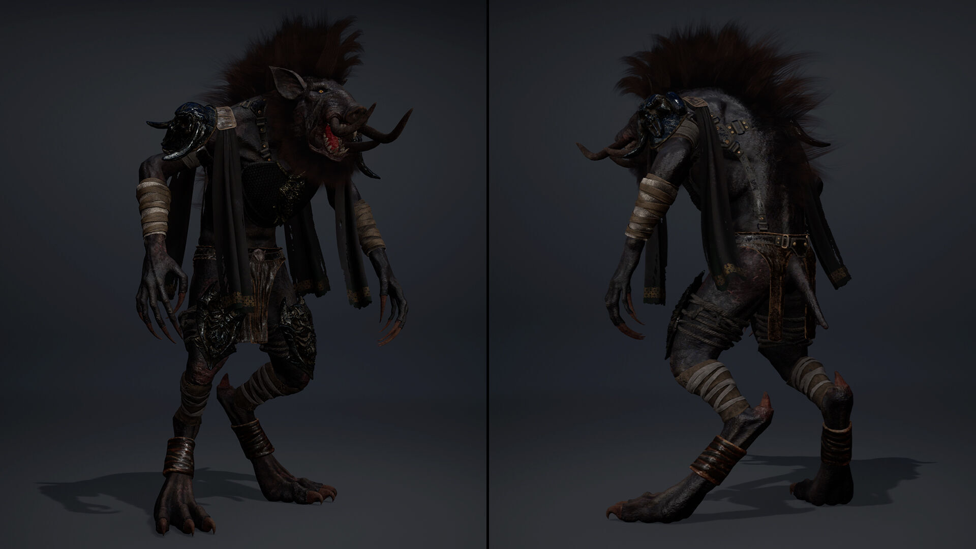 Thunder Barbarian Arm1 Low-poly 3D model_21