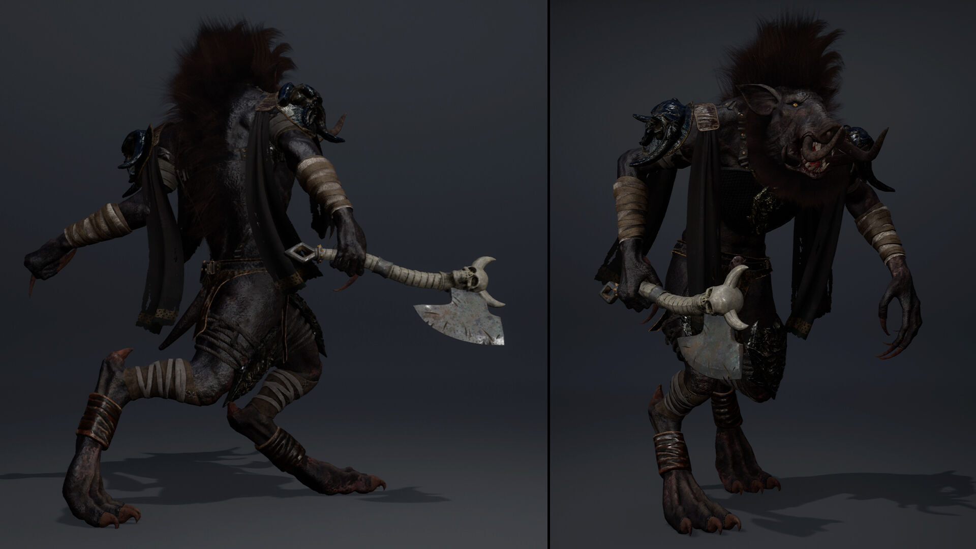 Thunder Barbarian Arm1 Low-poly 3D model_17