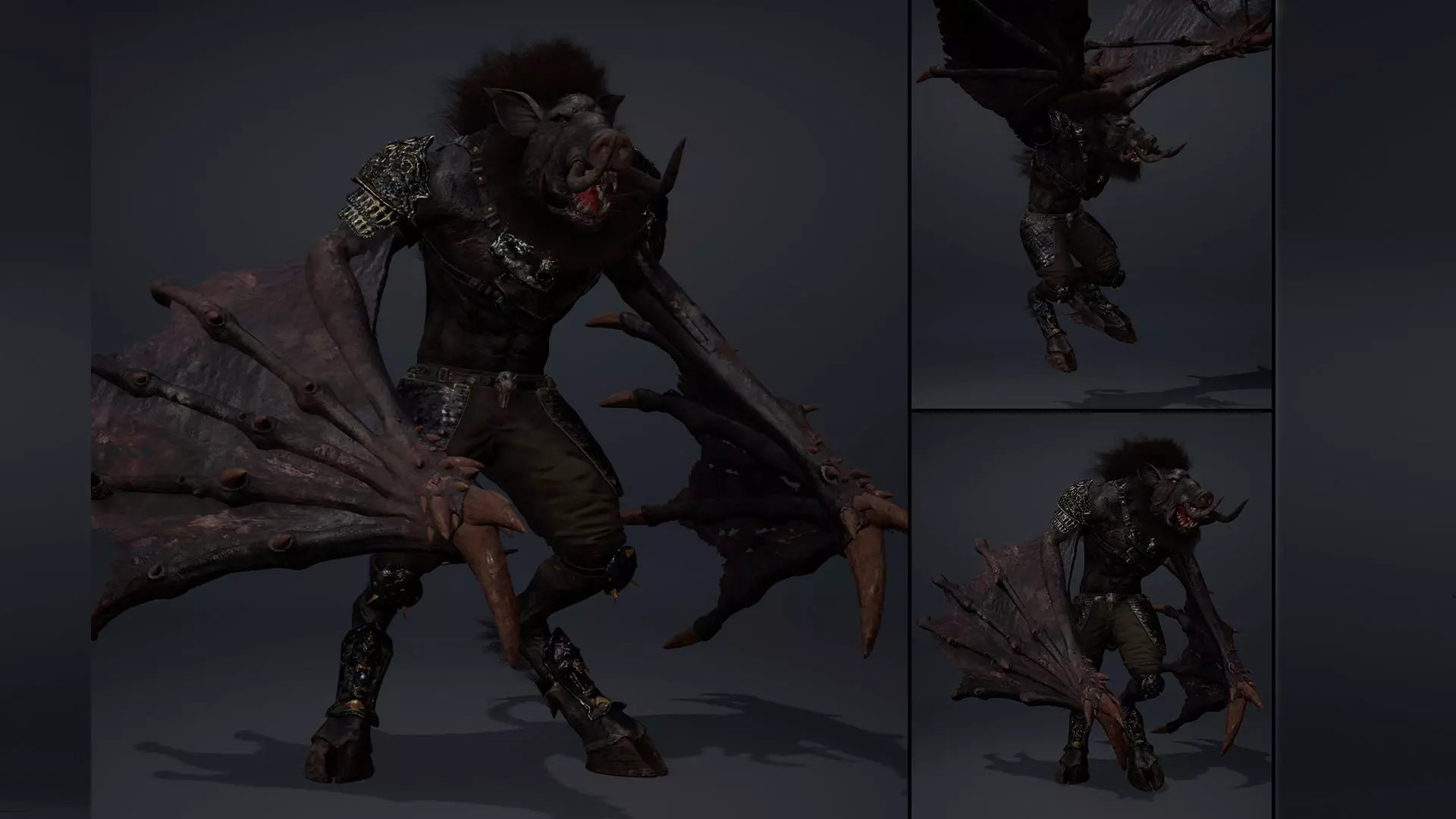 Thunder Spearman Wing2 Low-poly 3D model