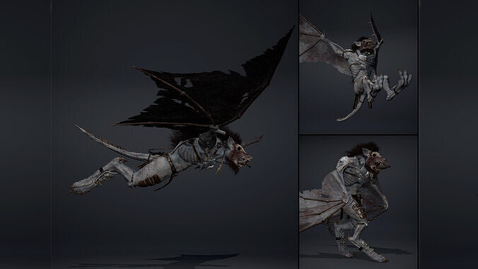Thunder Spearman Wing1 Low-poly 3D model