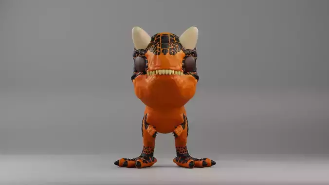 Carnotaurus Funko pop from the Jurassic era 3D print model