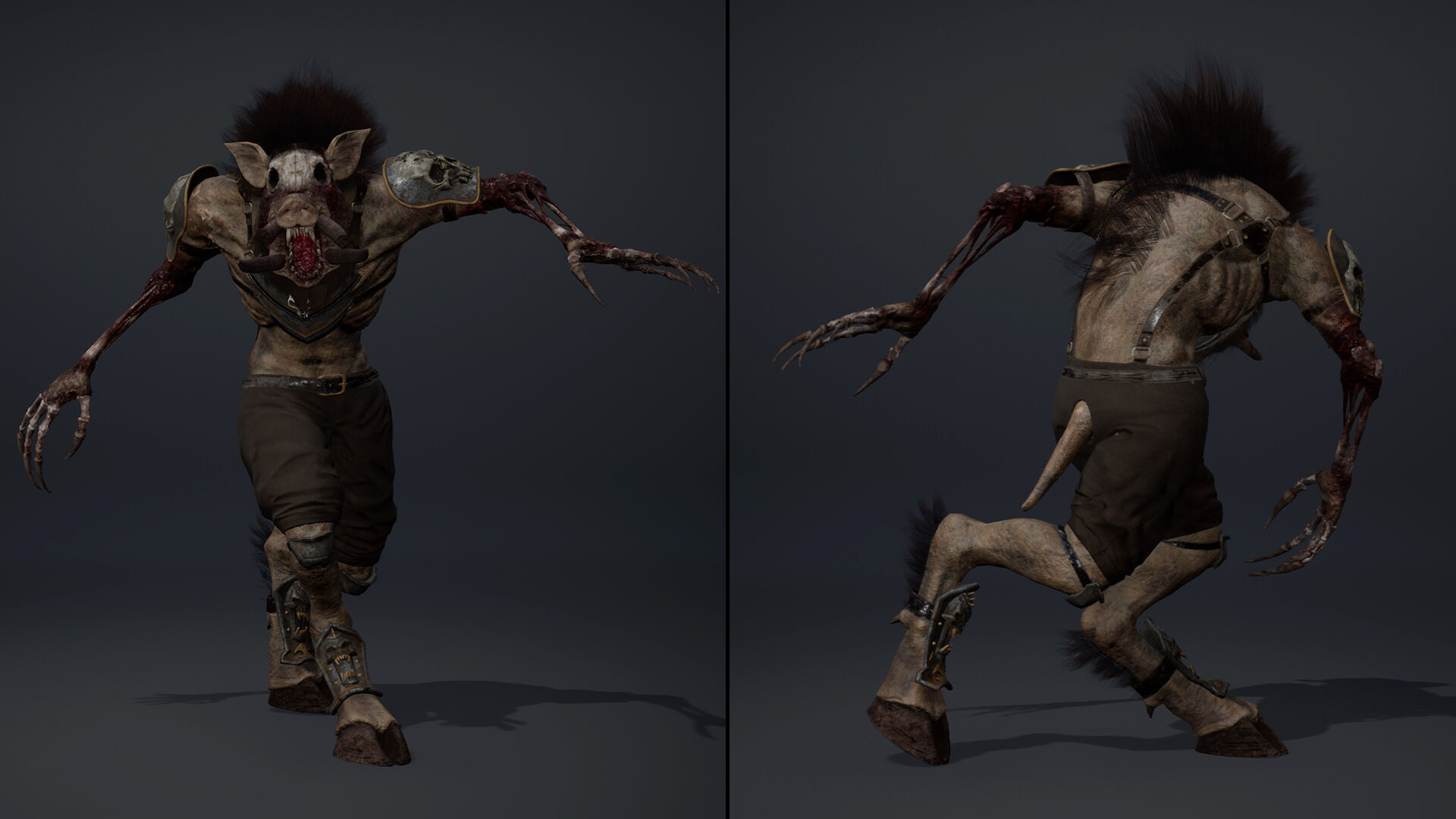 Thunder Spearman Damaged Low-poly 3D model_18