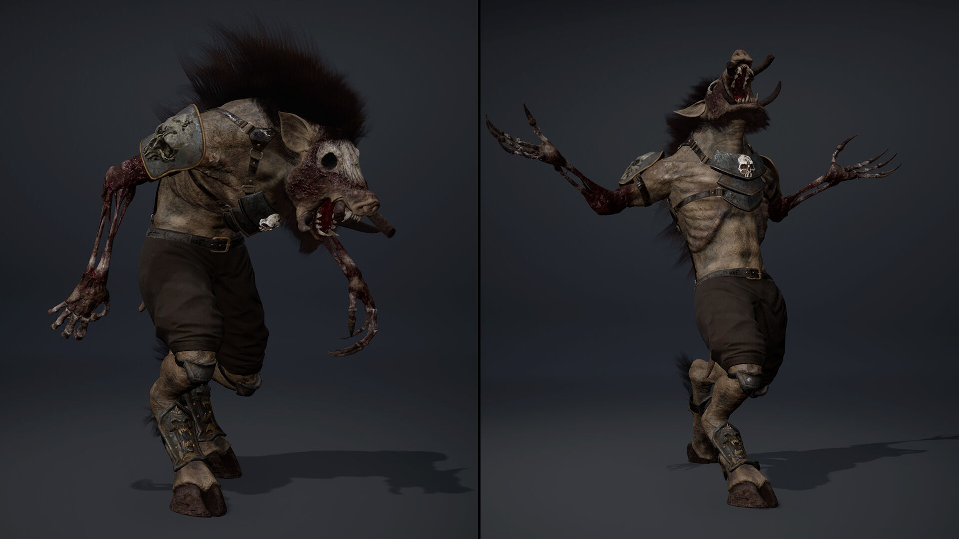 Thunder Spearman Damaged Low-poly 3D model_19