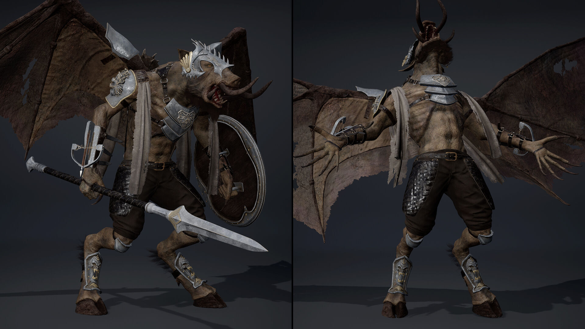 Thunder Spearman ArmWing Low-poly 3D model_18