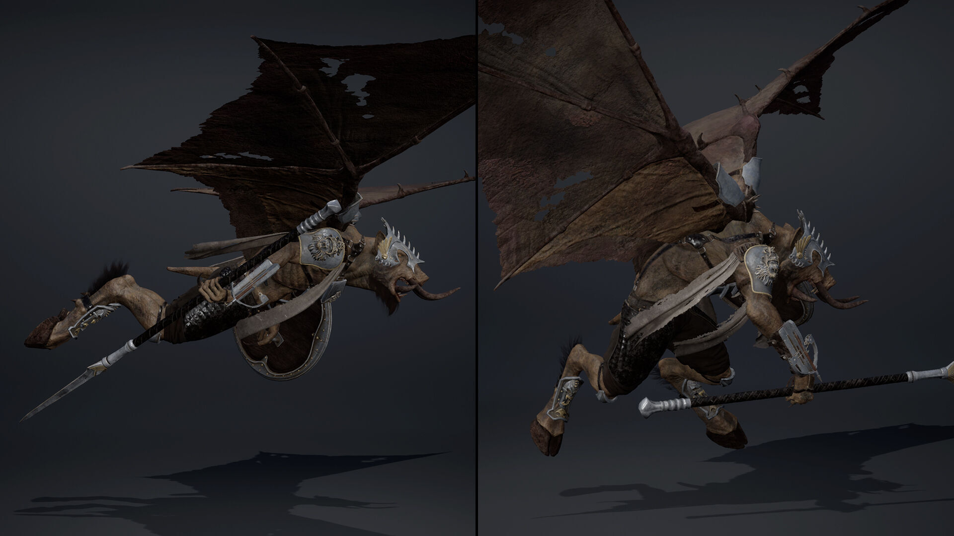 Thunder Spearman ArmWing Low-poly 3D model_10