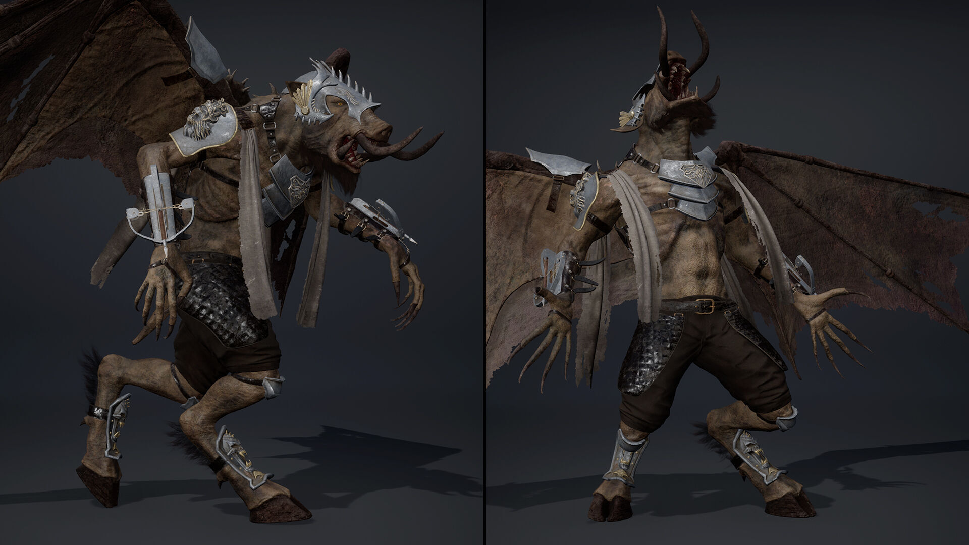 Thunder Spearman ArmWing Low-poly 3D model_21