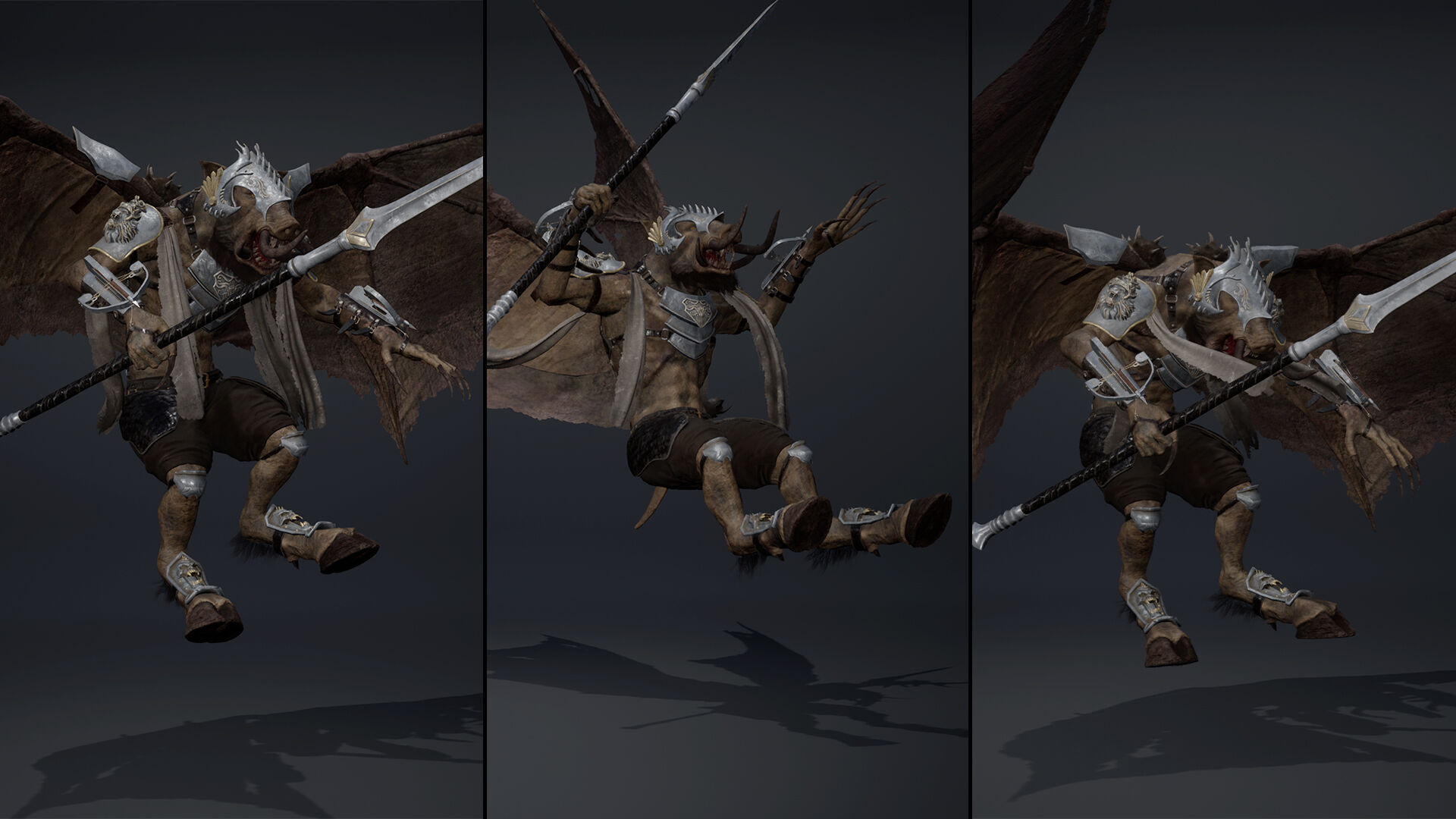 Thunder Spearman ArmWing Low-poly 3D model_24