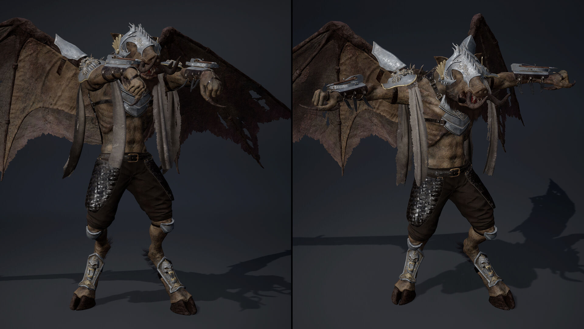 Thunder Spearman ArmWing Low-poly 3D model_13