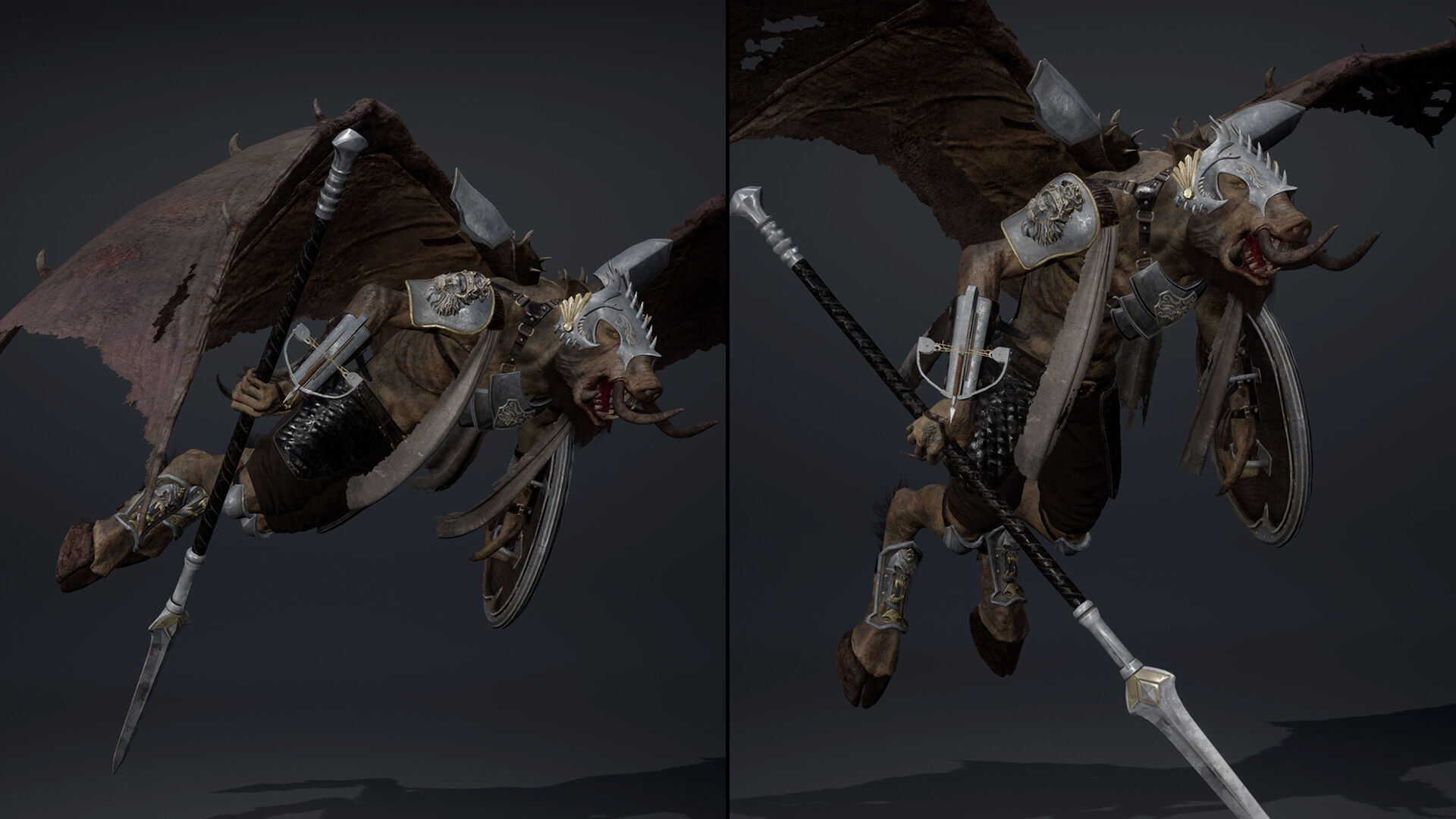 Thunder Spearman ArmWing Low-poly 3D model_23