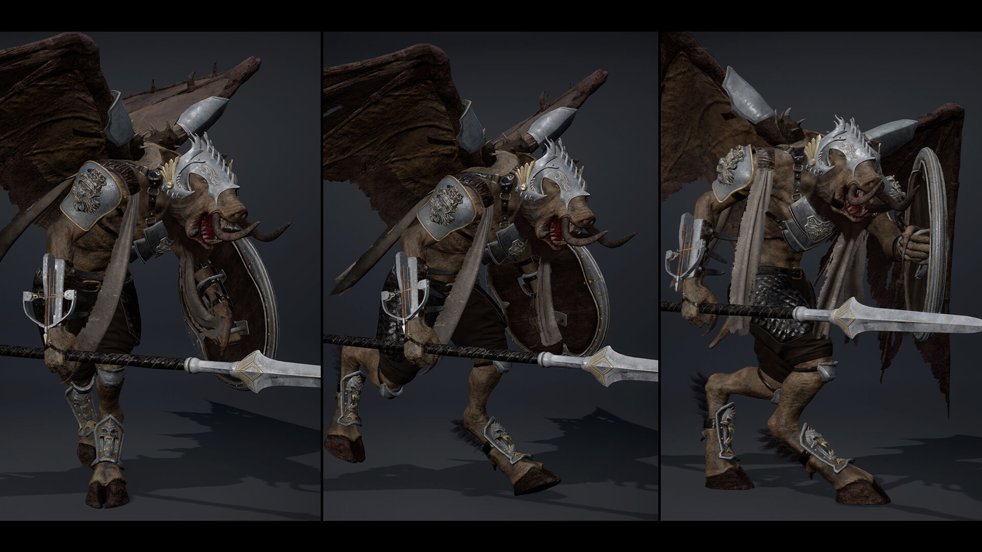 Thunder Spearman ArmWing Low-poly 3D model_26