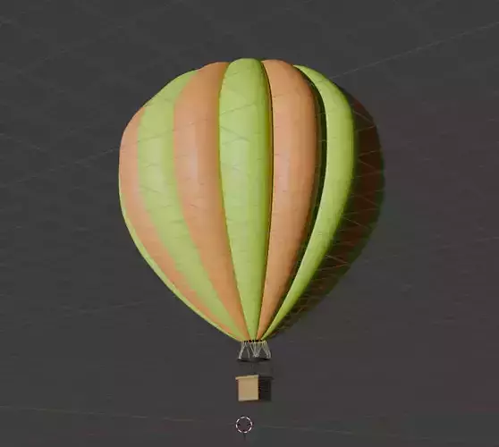 Pastel Flight Low-poly 3D model