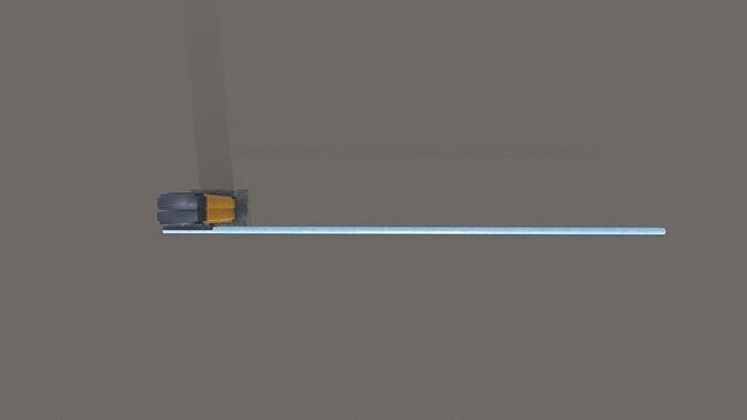 Parking Car Barrier Gate Low-poly 3D model 6
