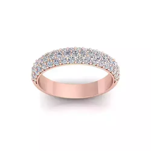 Band diamond Ring 3d Model and Render  3D print model