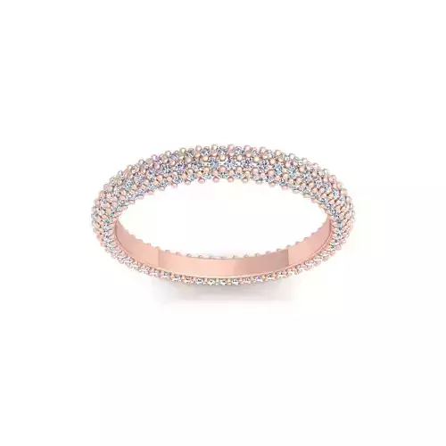 Bombay Diamond Band Ring 3d Model and Render 3D print model