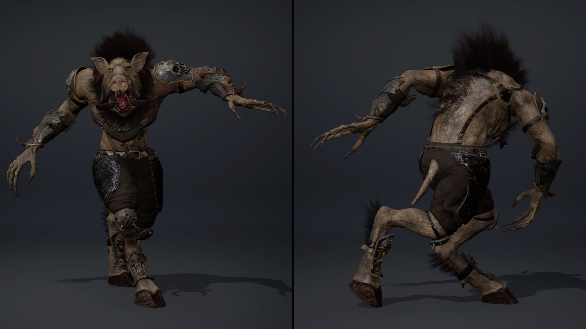 Thunder Spearman Arm2 Brutal Low-poly 3D model_19