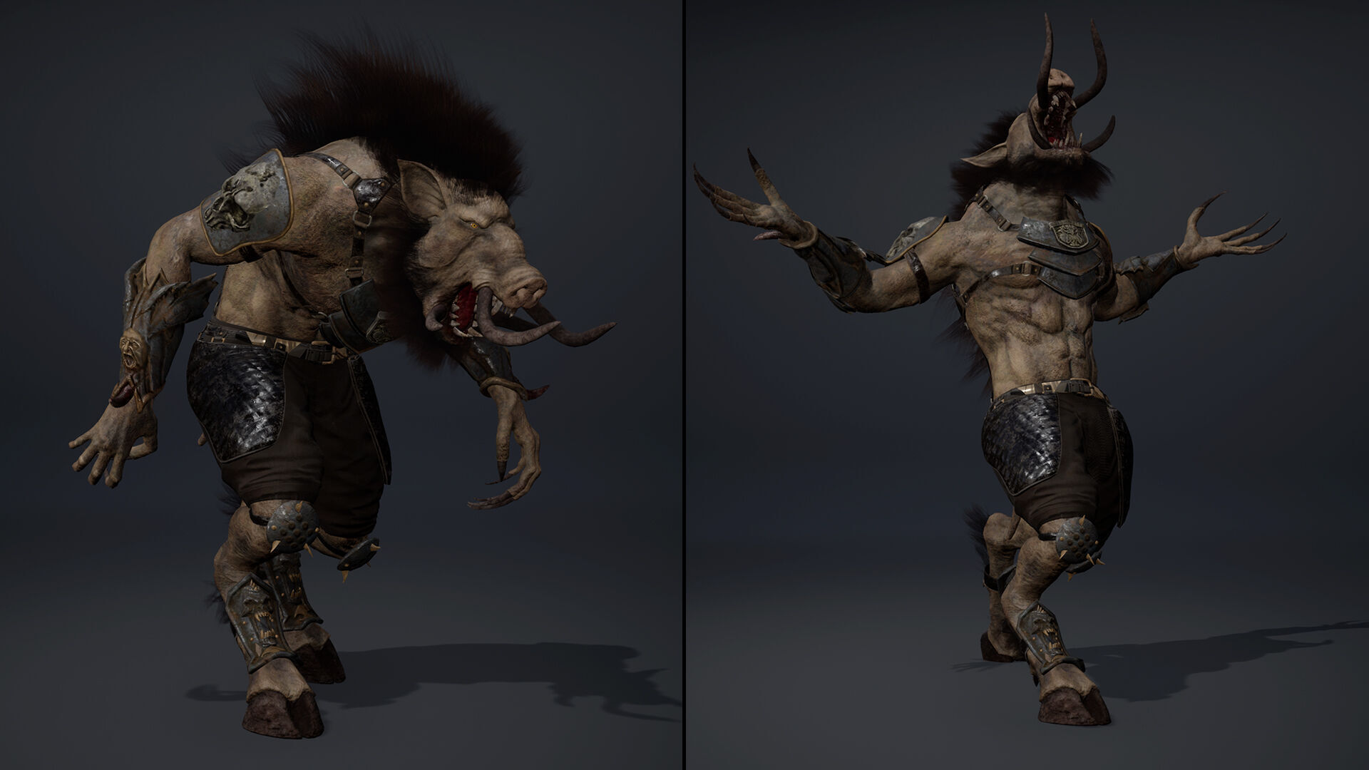 Thunder Spearman Arm2 Brutal Low-poly 3D model_16