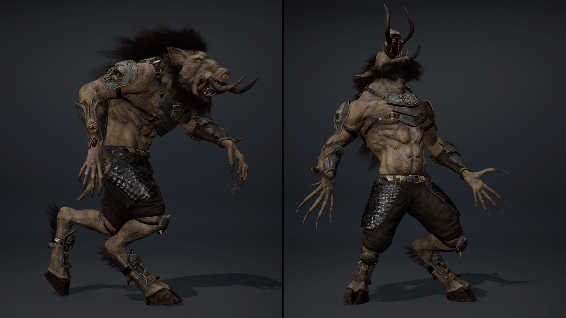 Thunder Spearman Arm2 Brutal Low-poly 3D model_17