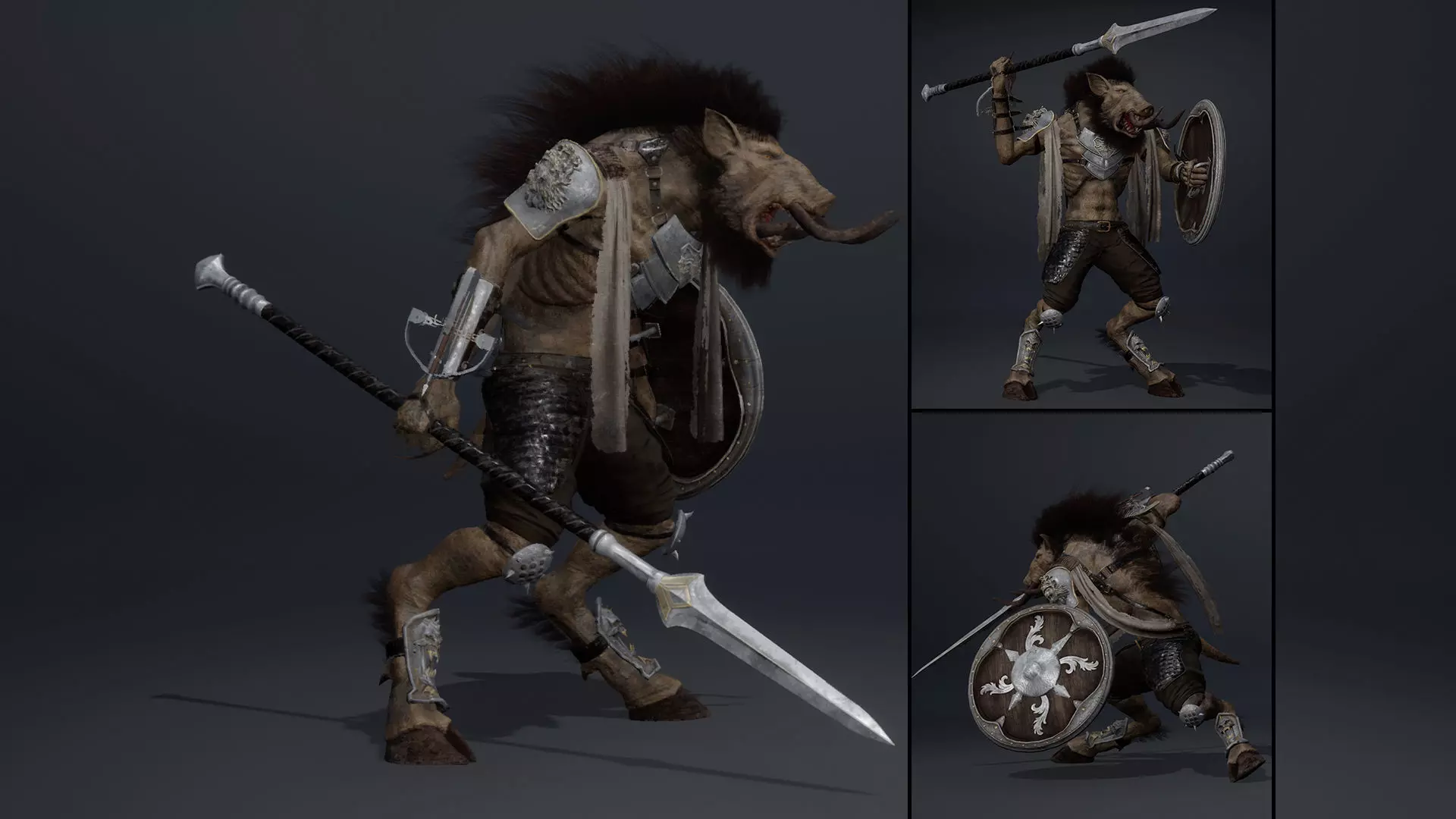 Thunder Spearman Arm2 Low-poly 3D model