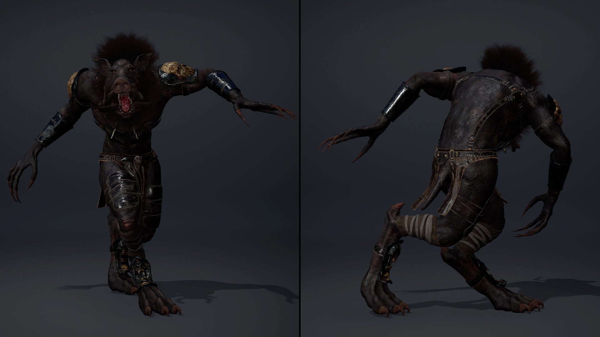 Thunder Spearman Arm1 Brutal Low-poly 3D model_18