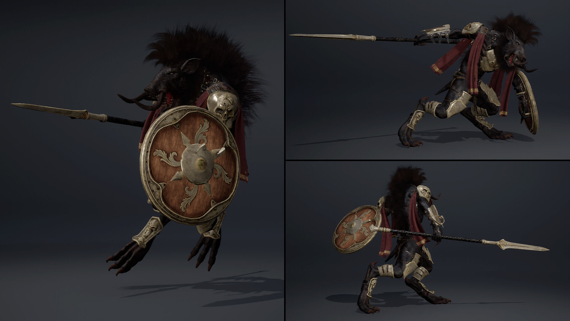 Thunder Spearman Arm1 Low-poly 3D model_9