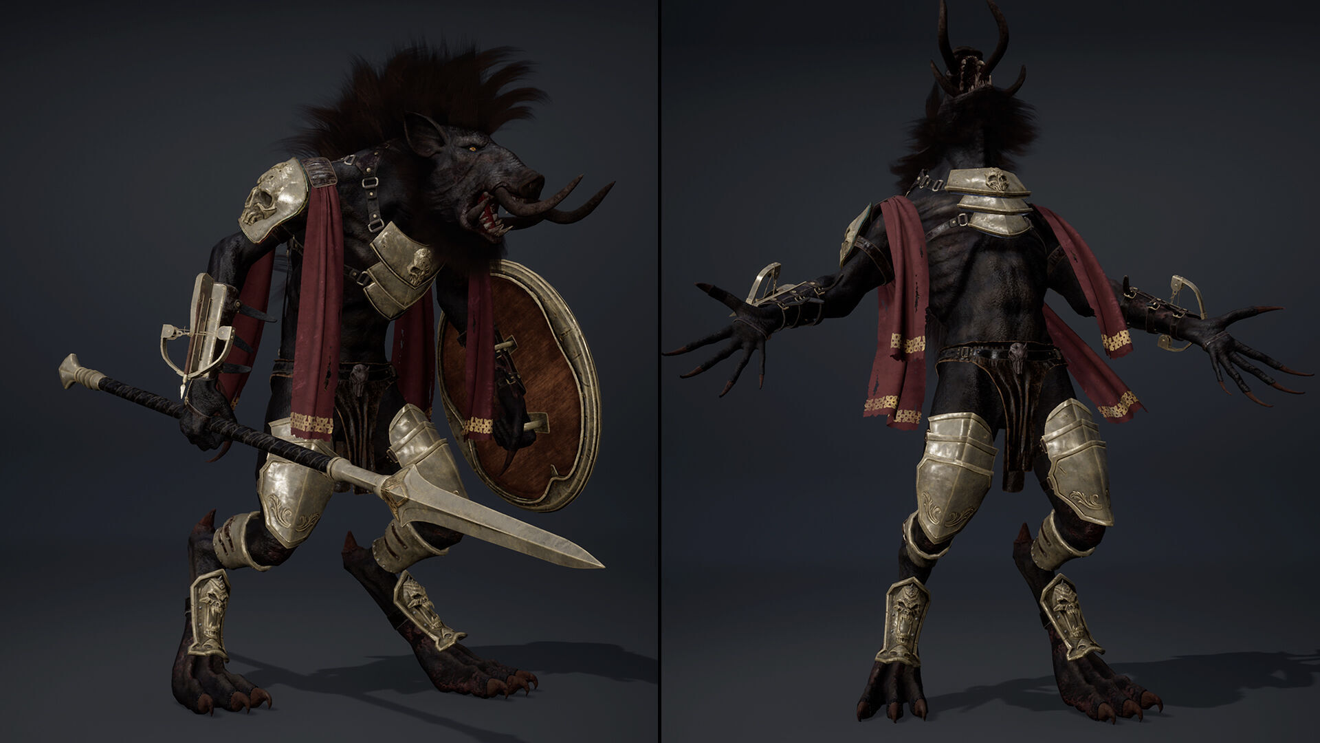 Thunder Spearman Arm1 Low-poly 3D model_15